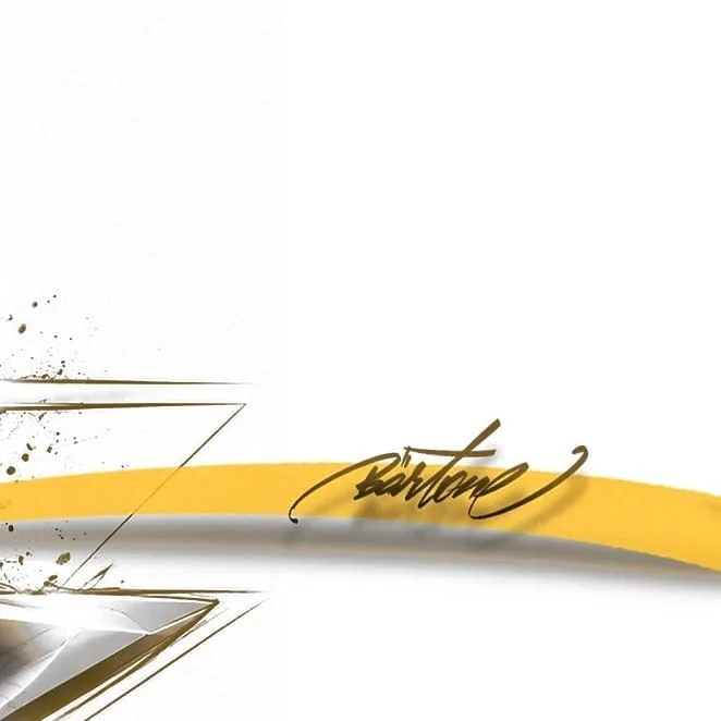 Reduzierte gold-silberne Graffiti-Studie